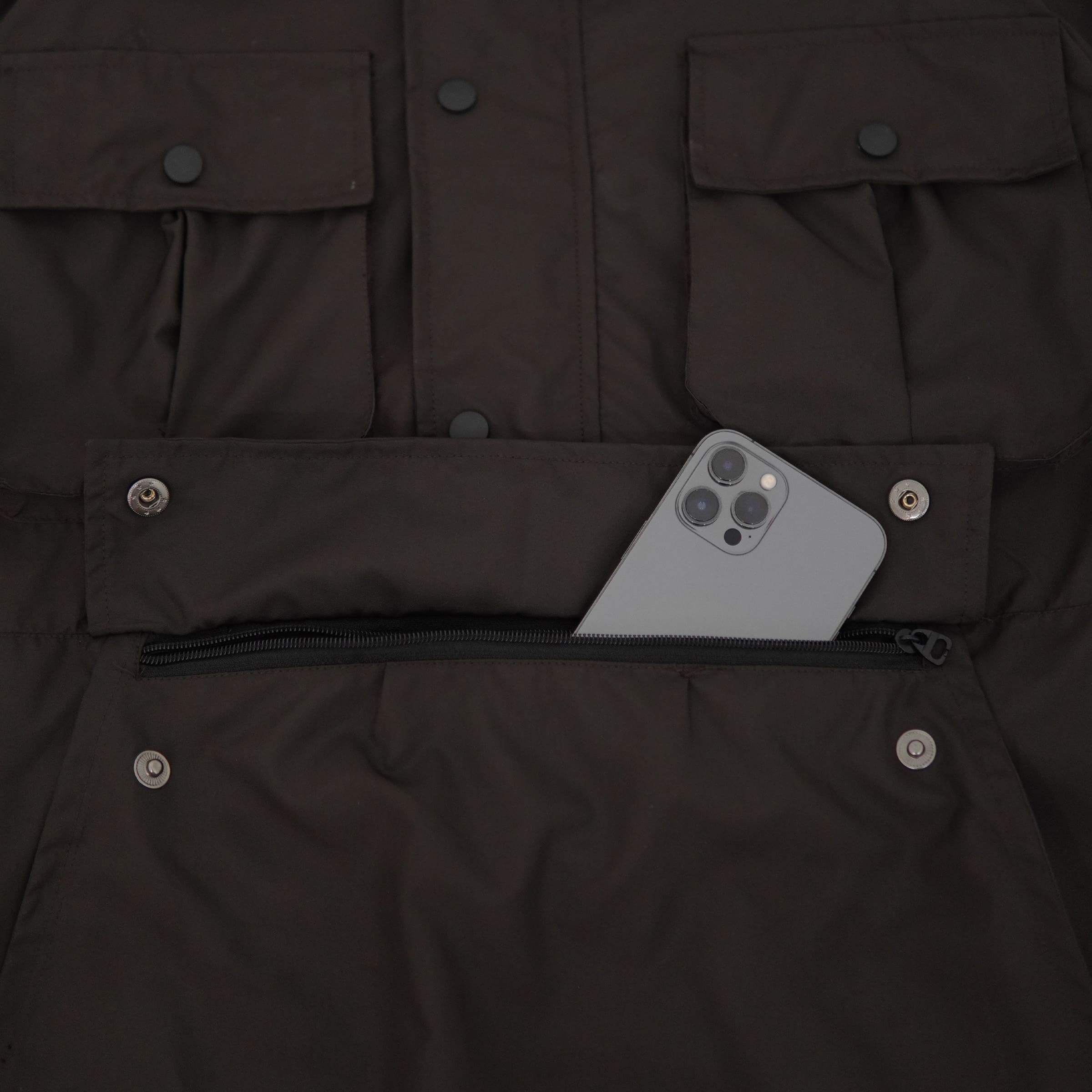 JAKET WINDBREAKER HELSINKI GRIMLOCK DARK BROWN - Image 12