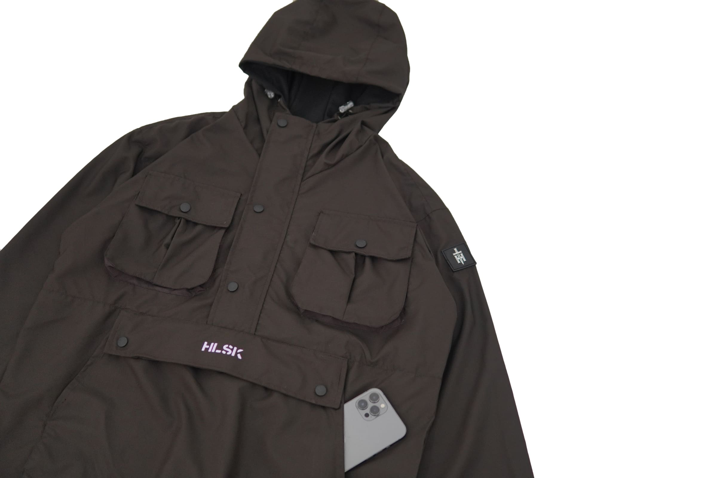 JAKET WINDBREAKER HELSINKI GRIMLOCK DARK BROWN - Image 13