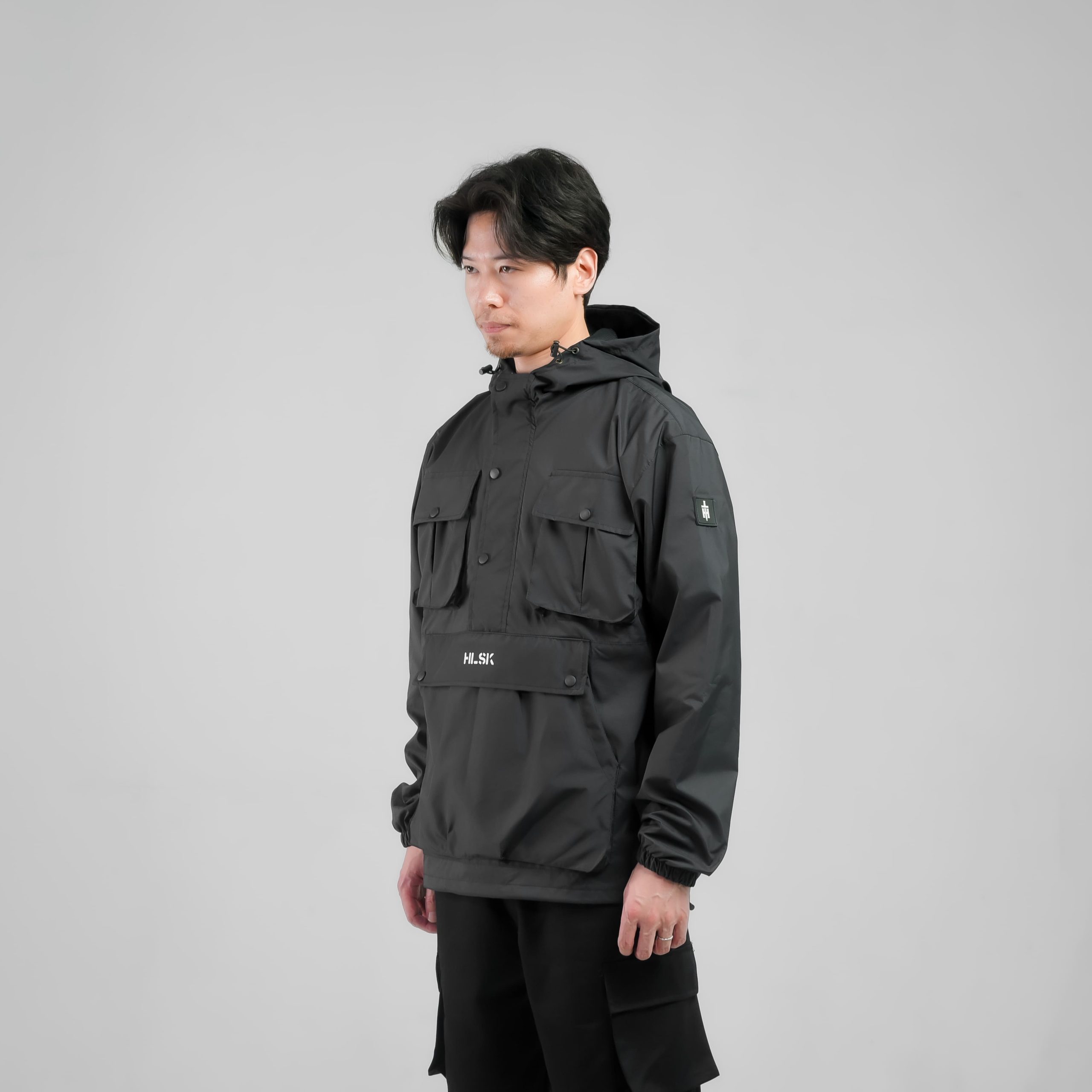 JAKET WINDBREAKER HELSINKI GRIMLOCK BLACK - Image 3
