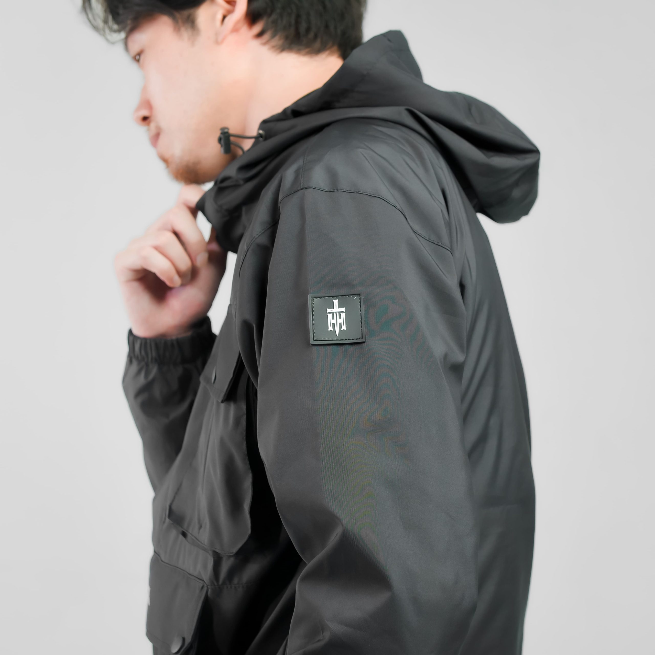 JAKET WINDBREAKER HELSINKI GRIMLOCK BLACK - Image 5