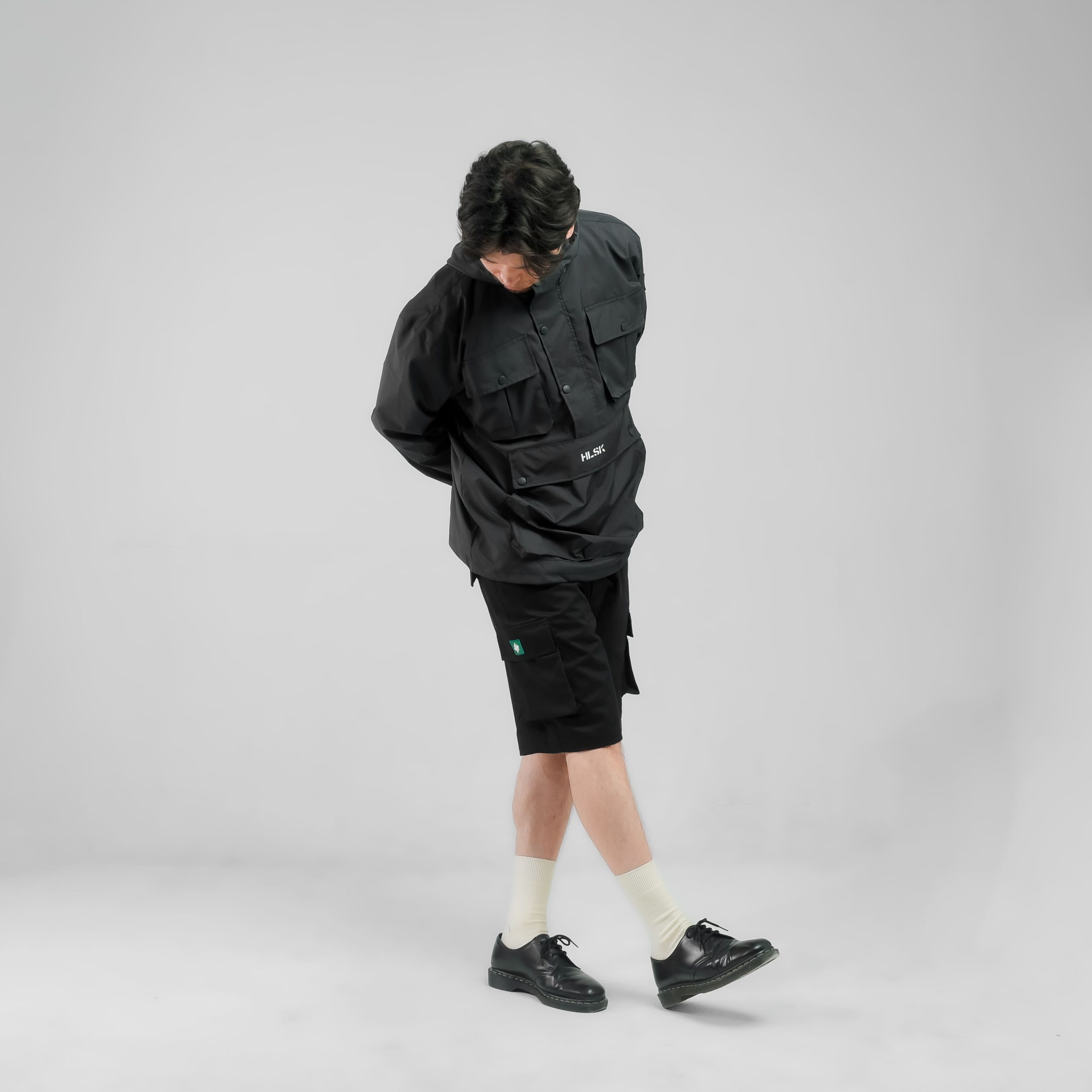 JAKET WINDBREAKER HELSINKI GRIMLOCK BLACK - Image 8