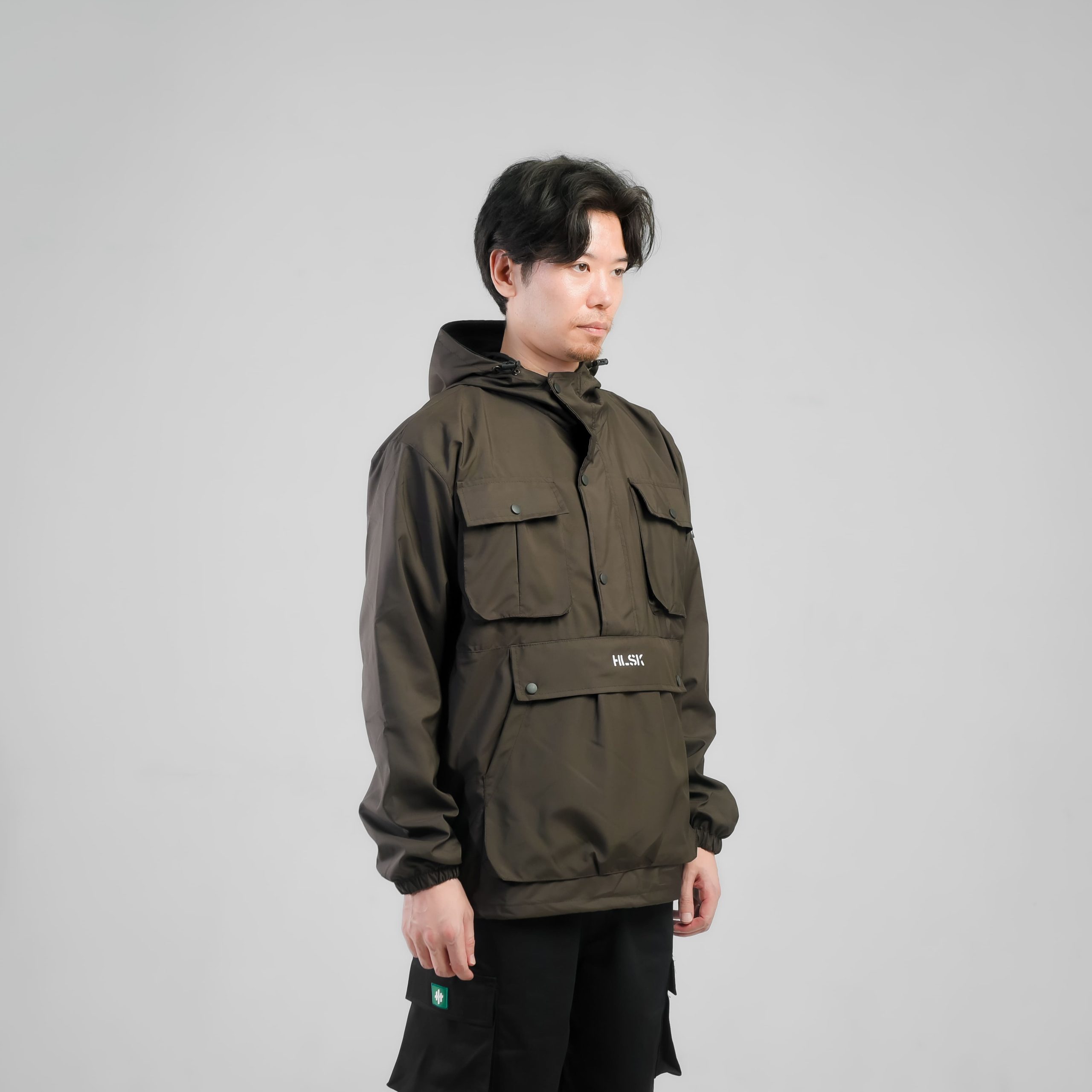 JAKET WINDBREAKER HELSINKI GRIMLOCK DARK BROWN - Image 5