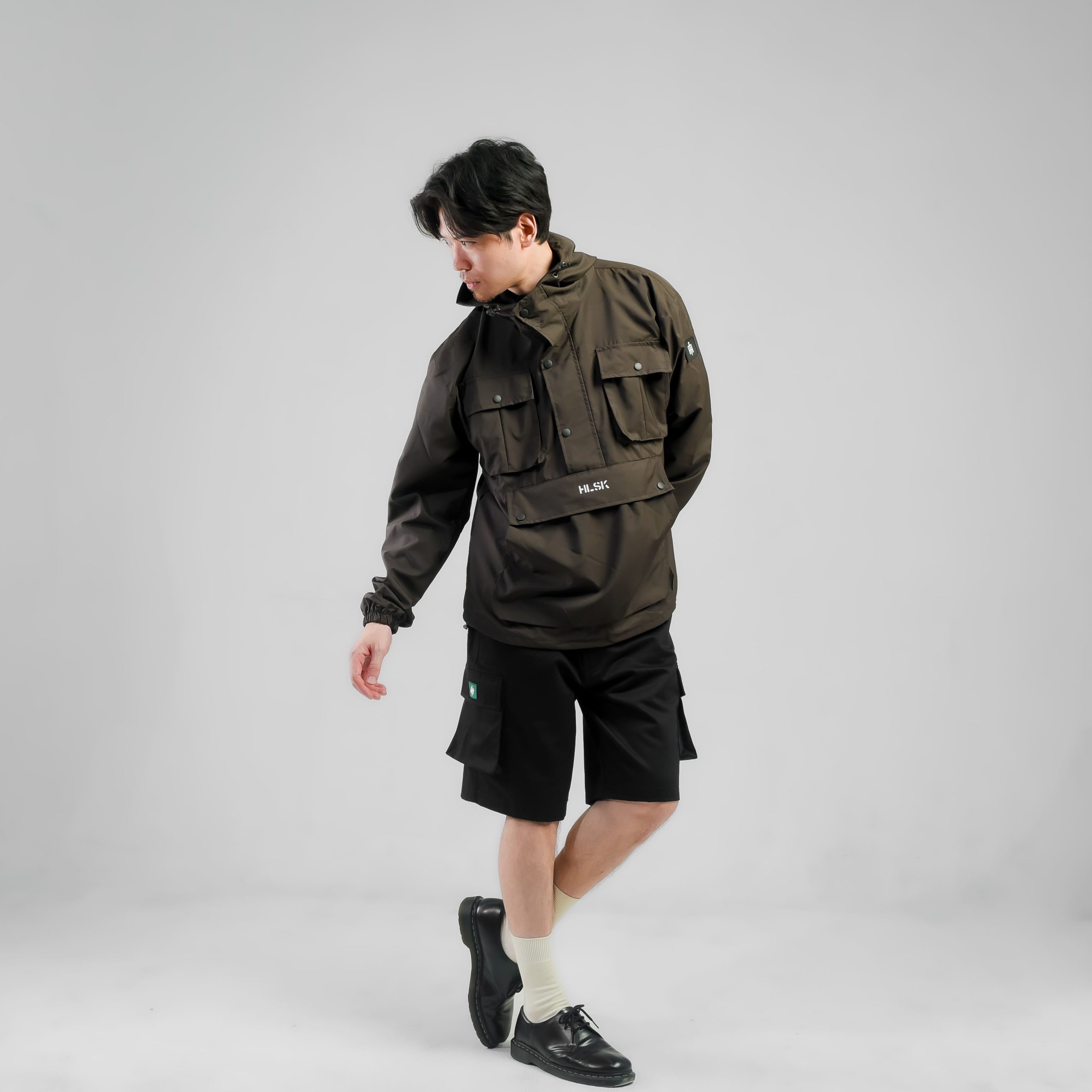 JAKET WINDBREAKER HELSINKI GRIMLOCK DARK BROWN - Image 14