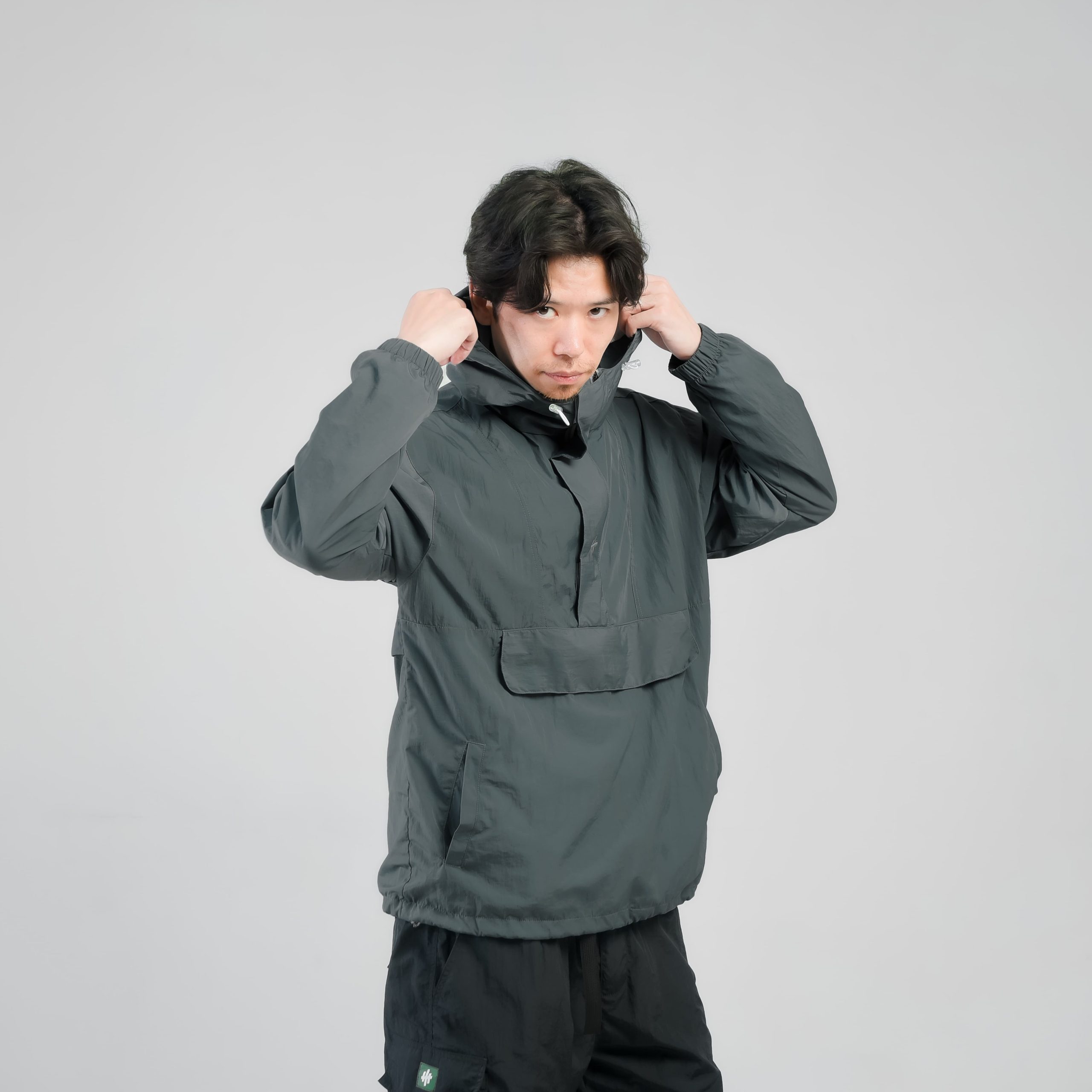 CAGOULE JACKET HELSINKI ALPHA STONE GREY - Image 2