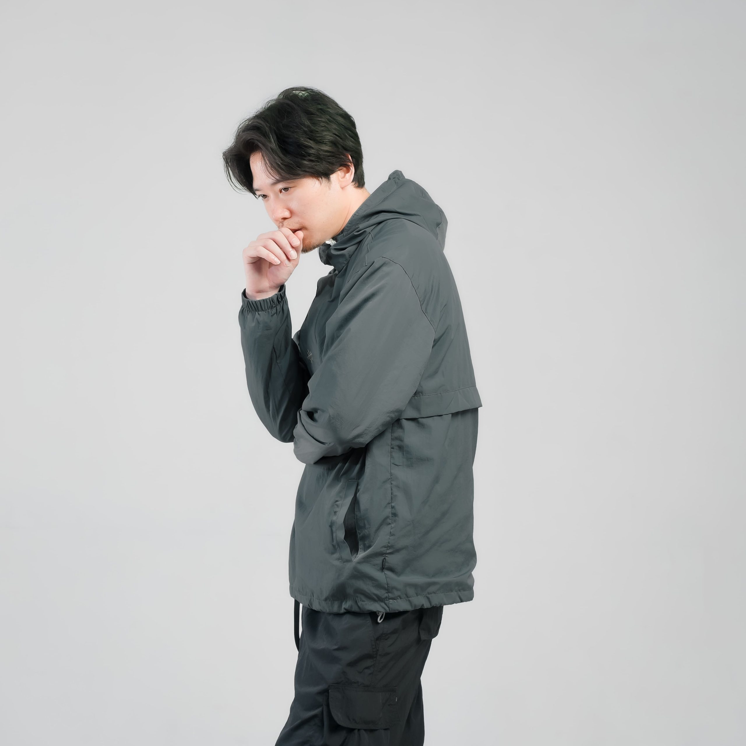 CAGOULE JACKET HELSINKI ALPHA STONE GREY - Image 5