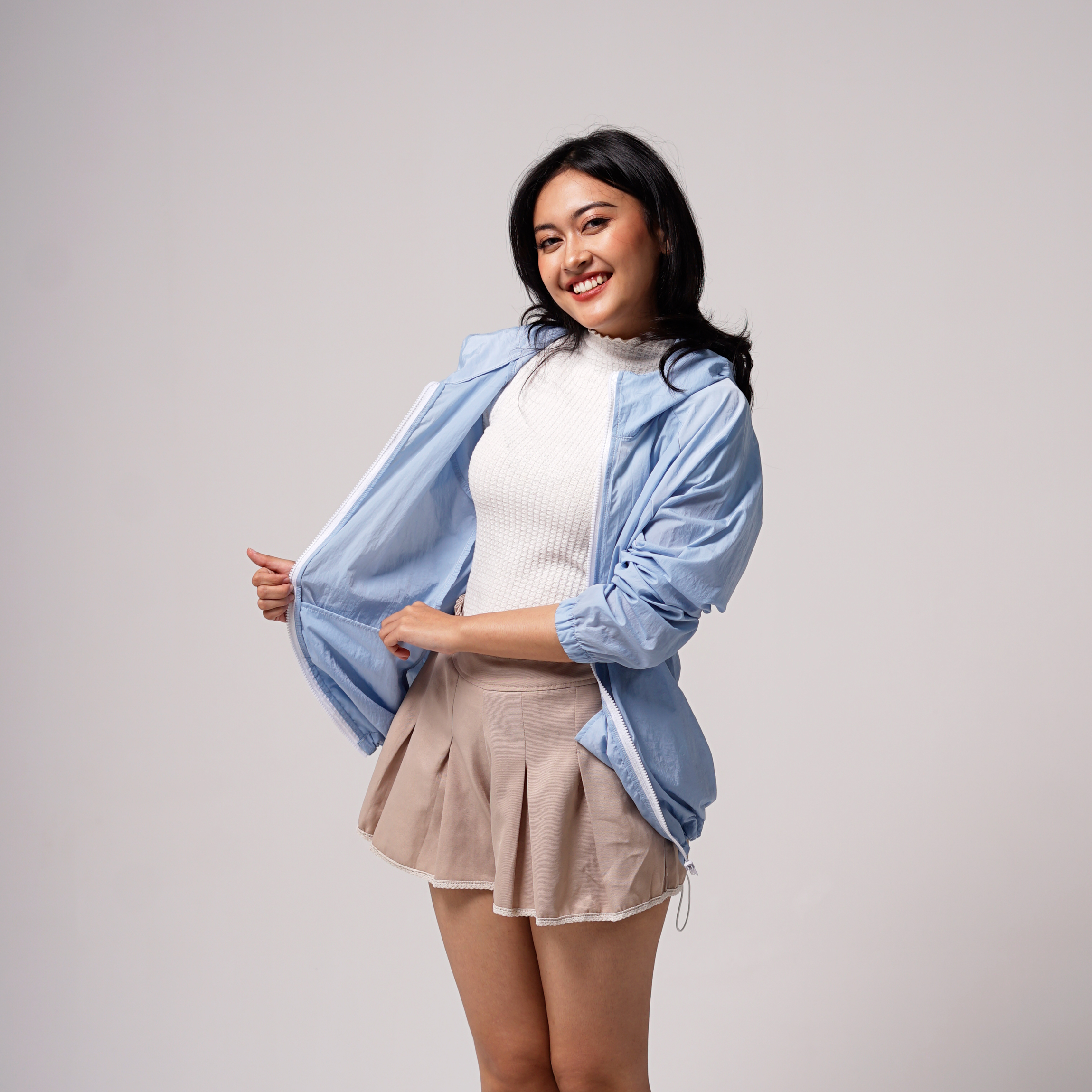 WINDBREAKER JACKET HELSINKI NIMBUS SKY BLUE - Image 9